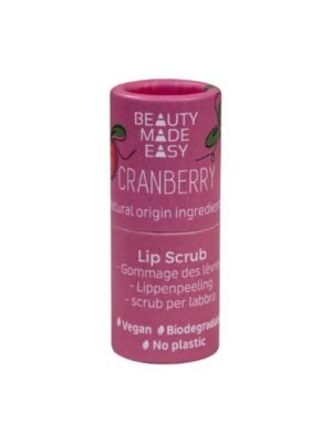 LIP SCRUB CRANBERRY BEAUTY MADE EASY 5.5gr