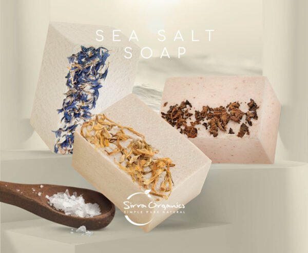 SEA SALT SOAPS 50x40 web ΧΕΙΡΟΠΟΙΗΤΟ SEA SALT SOAP ΓΙΑ ΑΠΟΛΕΠΙΣΗ ΜΕ ΛΕΒΑΝΤΑ SIRRA ORGANICS 170gr