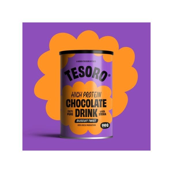 ΠΡΩΤΕΙΝΙΚΟ ΡΟΦΗΜΑ ΣΟΚΟΛΑΤΑΣ BISCUIT TWIST TESORO 640gr