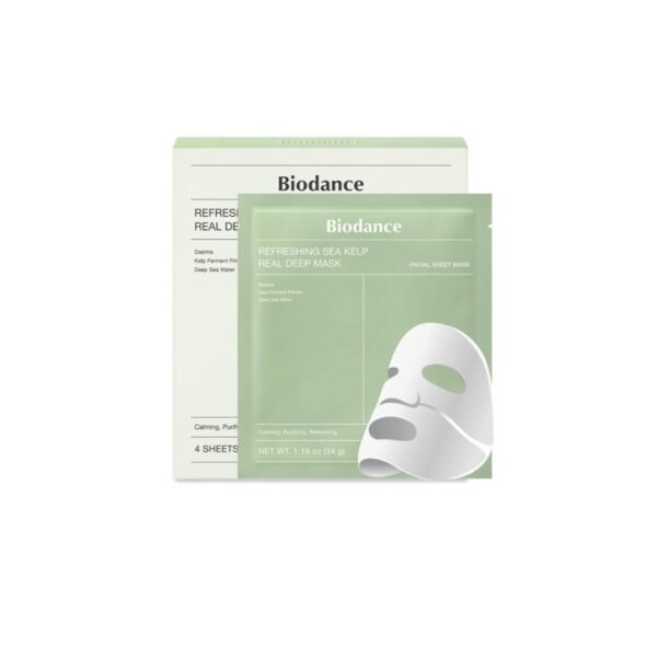 biodance_real_deep_maska_prosopou_34gr REFRESHING SEA KELP REAL DEEP MASK GREEN BIODANCE