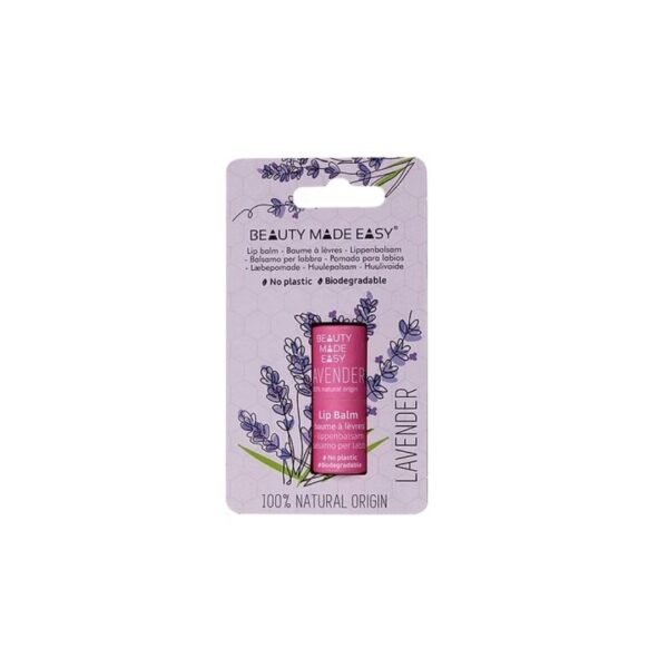 BME LIP BALM LEVANDER LIP BALM LAVENDER BEAUTY MADE EASY 5.5gr