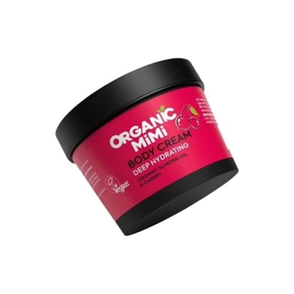 organic mimi body cream deep hydrating almond cherry BODY CREAM DEEP HYDRATING ALMOND & CHERRY ORGANIC MIMI 100ml