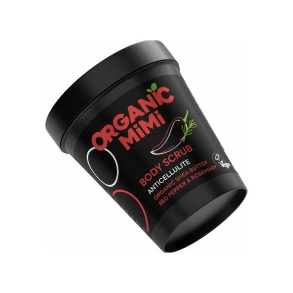 organic mimi body scrub red pepper - rosemary BODY SCRUB ANTICELLULITE RED PEPPER & ROSEMARY ORGANIC MIMI 250gr