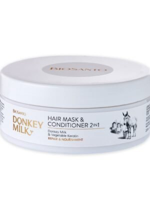 ΜΑΣΚΑ ΜΑΛΛΙΩΝ ΚΑΙ CONDITIONER ΜΕ ΓΑΛΑ ΓΑΙΔΟΥΡΑΣ BIOSANTO 200ml