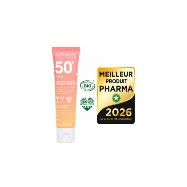 ΑΝΤΗΛΙΑΚΗ ΟΡΓΑΝΙΚΗ ΚΡΕΜΑ ΠΡΟΣΩΠΟΥ SPF50+ ALPHANOVA 50ml